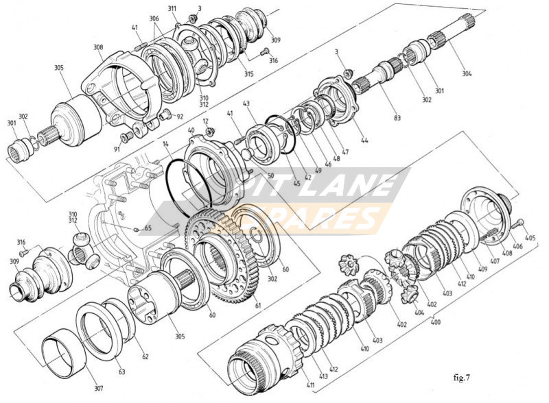 POWERFLOW DIFF ASSY (PLATE TYPE) Diagram